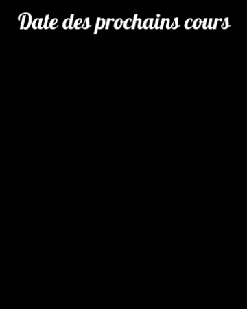 Prochain cours